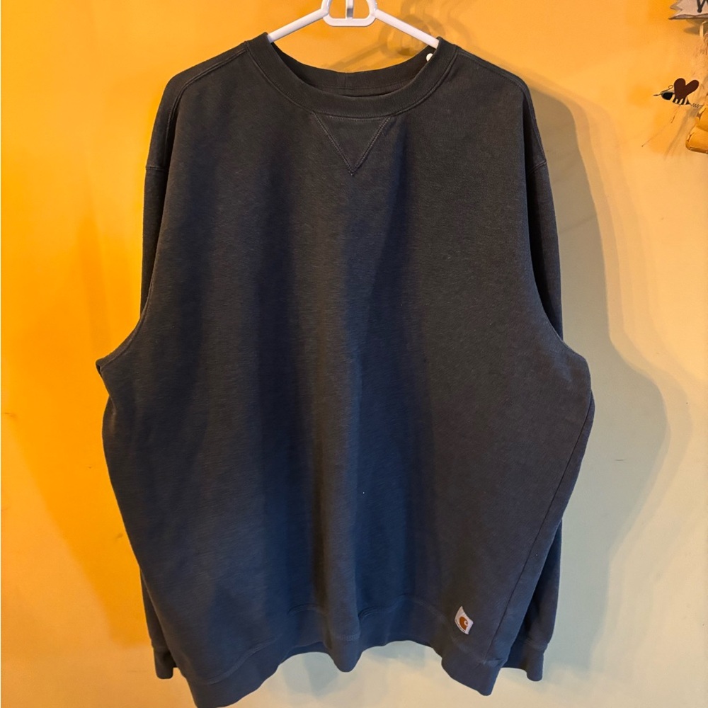 Carhartt Grey Crew Neck with Relaxed Fit and Long Sleeves